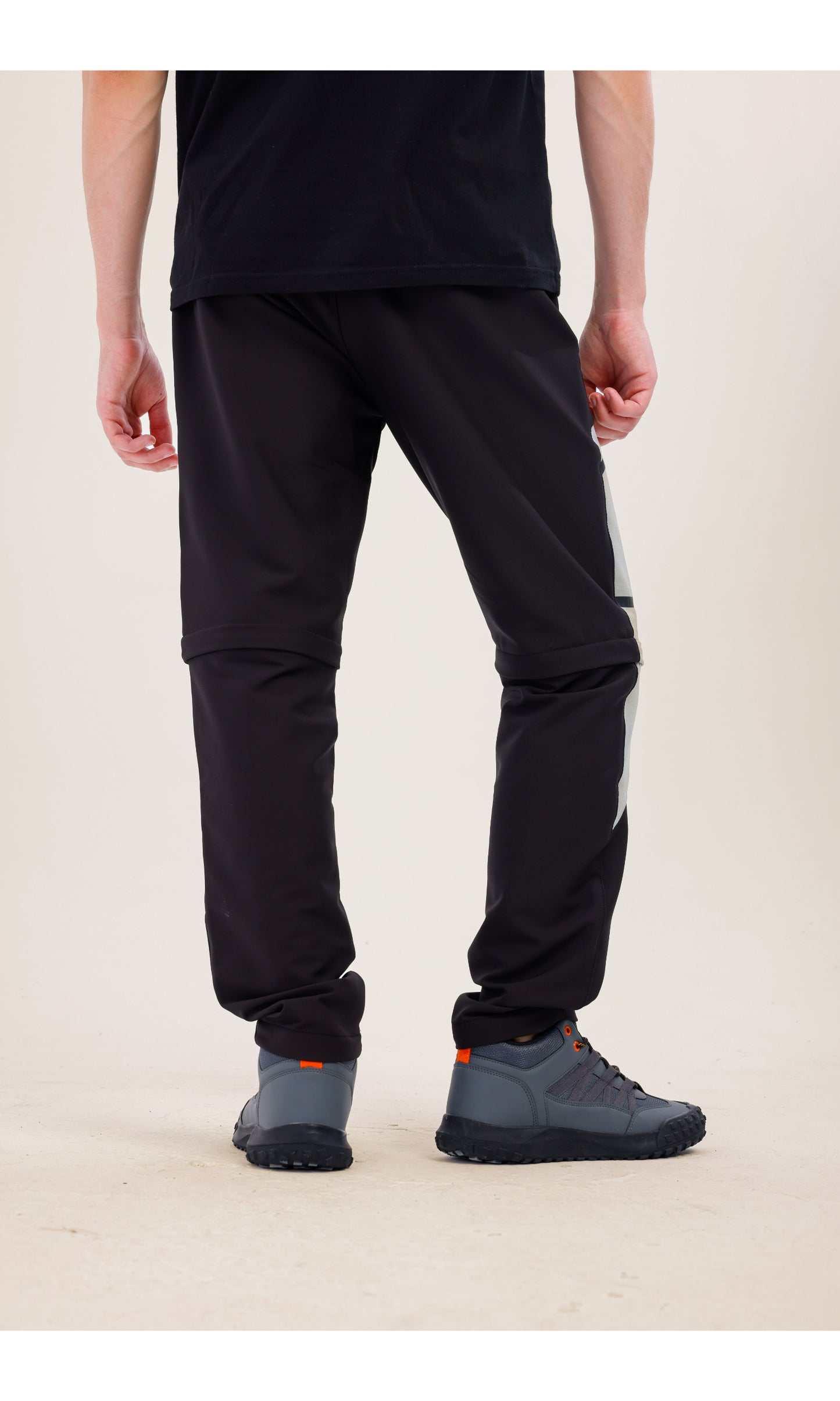 TwinJourney Outdoor Siyah Gri Pantolon: Dört Mevsim, Şorta Dönüşen Pantolon