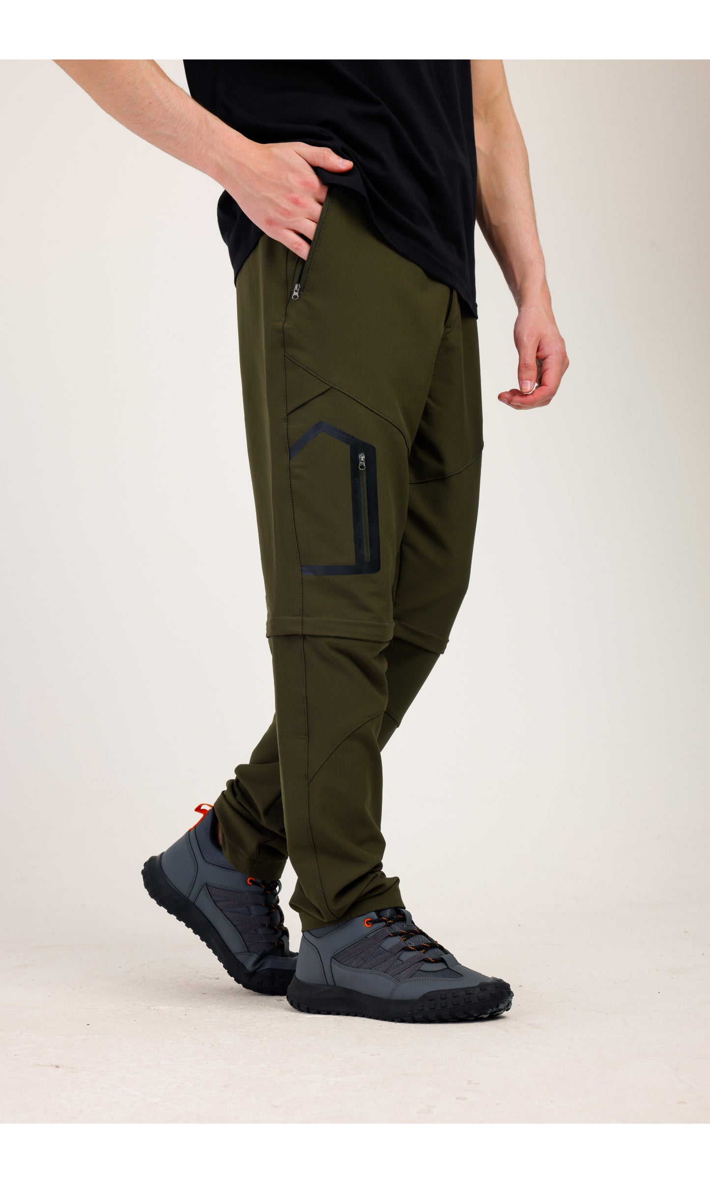 TwinJourney Outdoor Haki Pantolon: Dört Mevsim, Şorta Dönüşen Pantolon