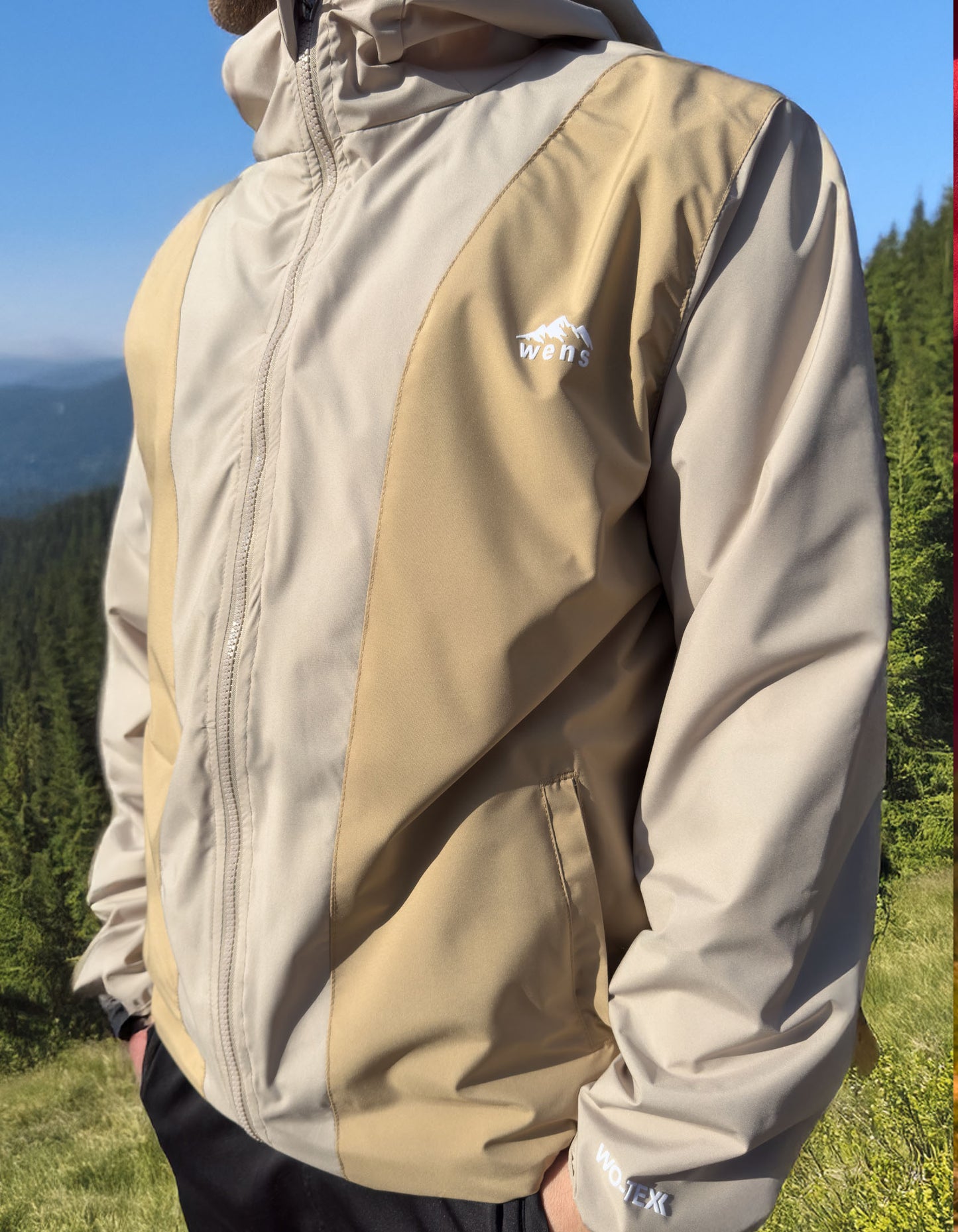 Rain Flex Ultra Hafif Su Geçirmez Yağmurluk – Bej/Krem (Kum Tepeleri), Çantaya Dönüşen Tasarım