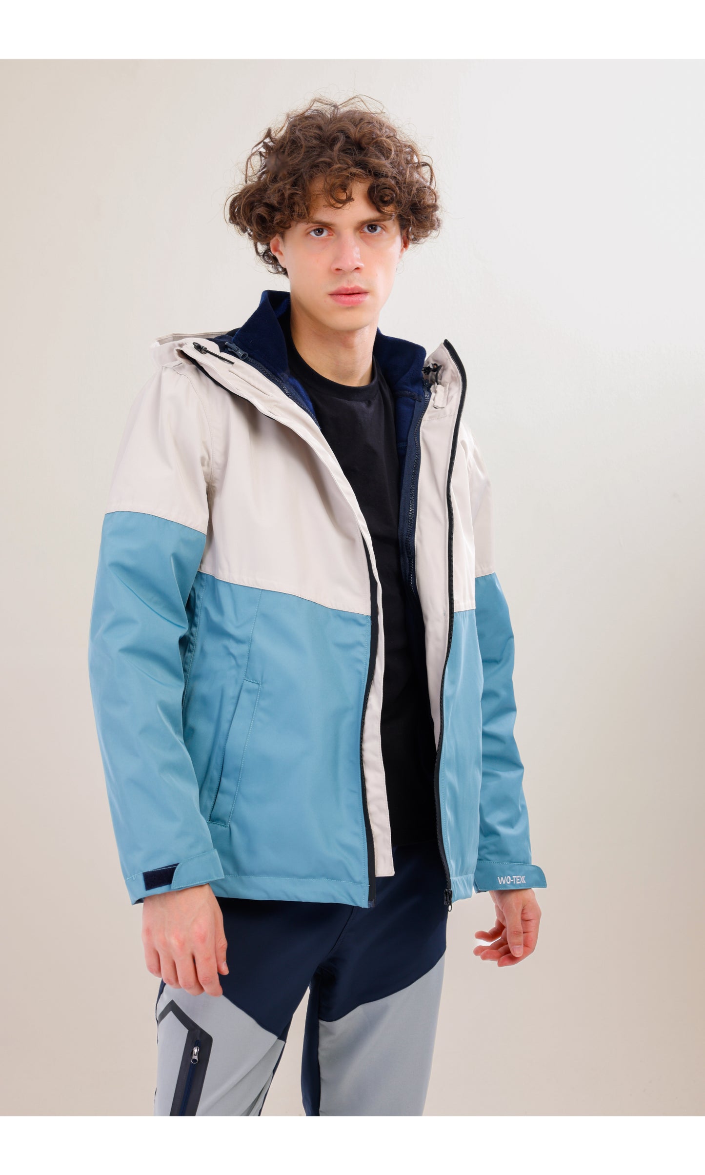 Su Gecirmez Mont | Rüzgar geçirmez| 3İN1 Polarlı Triflex Model, Outdoor Mont | Mint & Kum Rengi