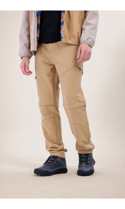 TwinJourney Bej Outdoor Pantolon: Dört Mevsim Şorta Dönüşen Pantolon