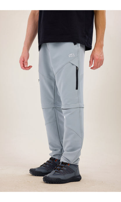 TwinJourney Gri Outdoor Pantolon: Dört Mevsim Şorta Dönüşen Pantolon