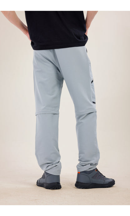 TwinJourney Gri Outdoor Pantolon: Dört Mevsim Şorta Dönüşen Pantolon