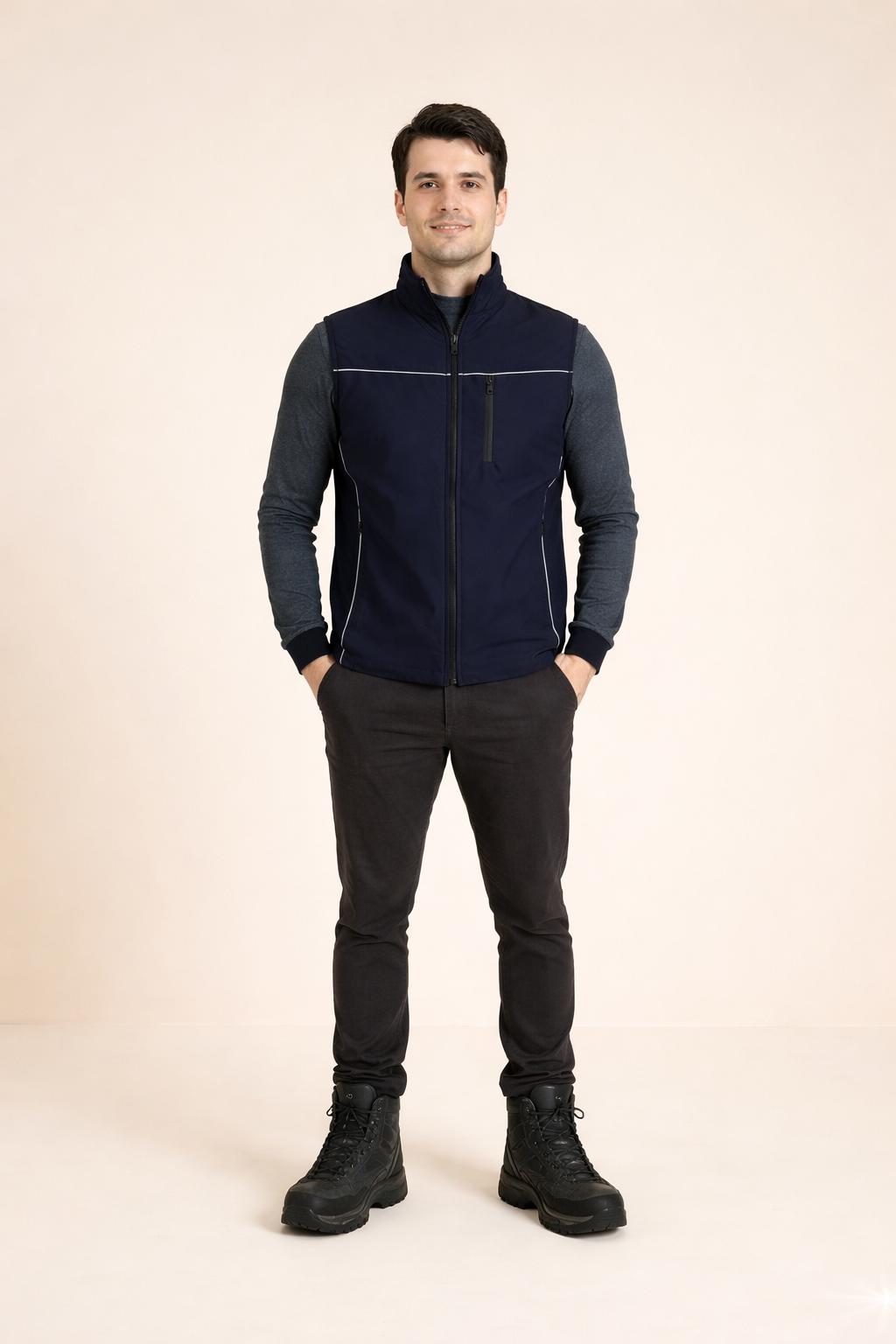 【新品未使用】whether jacket xs 3'ü 1 Arada Softshell Kaban & Çıkarılabilir Yelek – Su Geçirmez