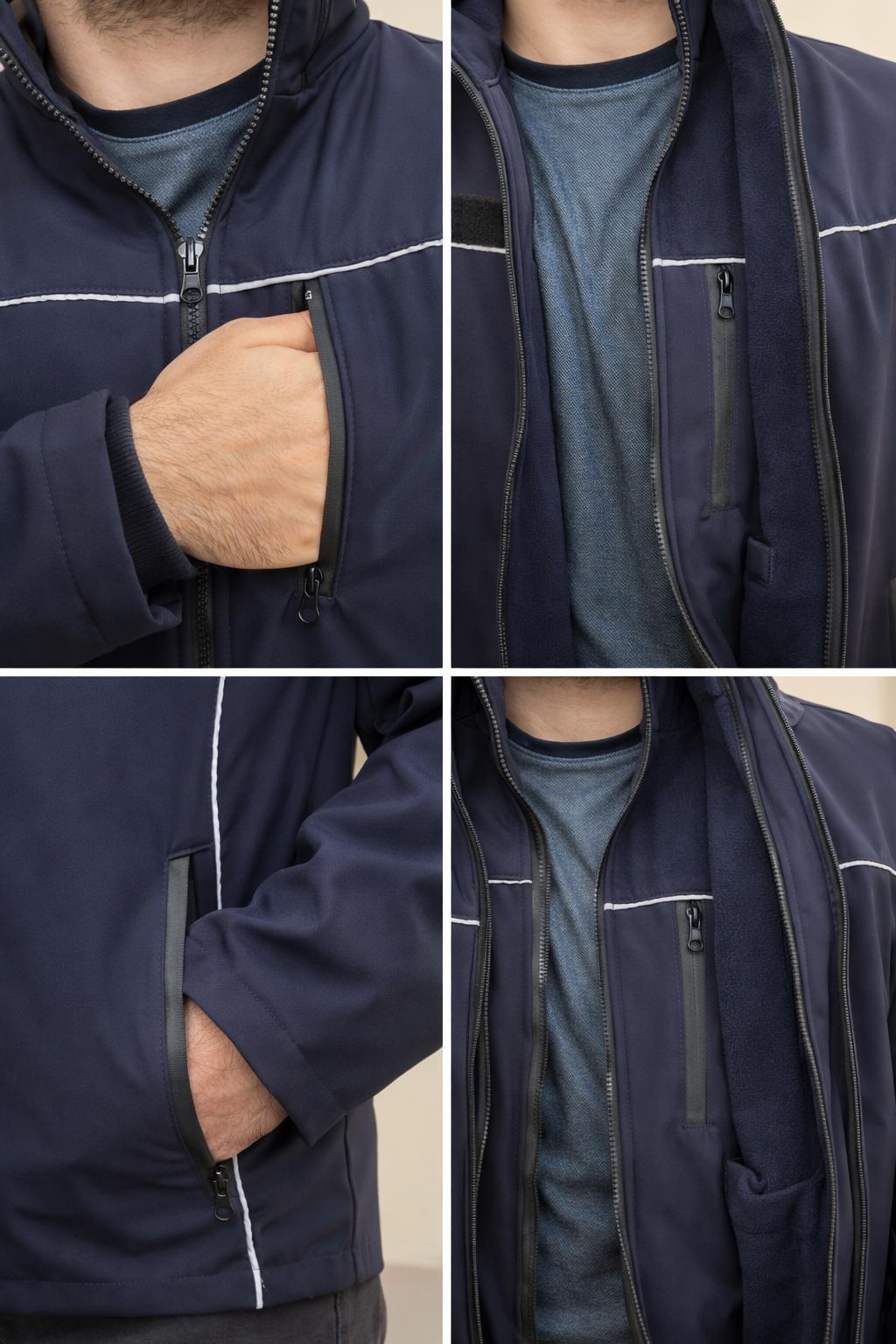 3'ü 1 Arada Softshell Kaban & Çıkarılabilir Yelek – Su Geçirmez