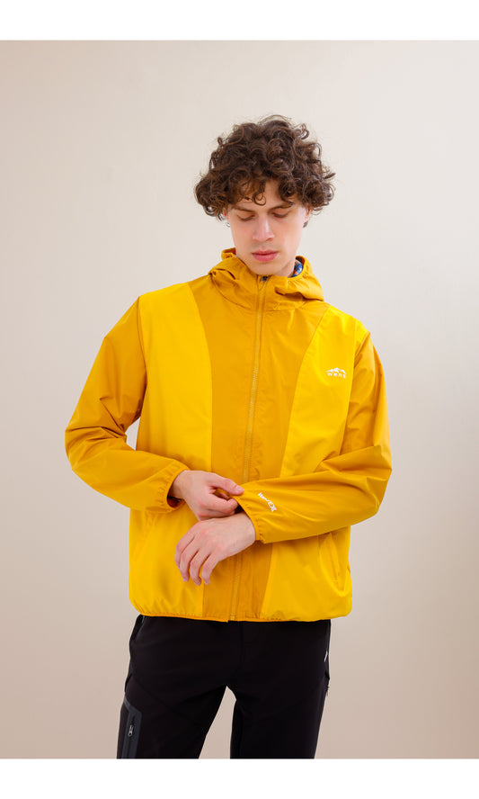 Rain Flex Ultra Hafif Su Geçirmez Yağmurluk – Sarı/Hardal (Gün Işığı İkilisi), Çantaya Dönüşen Tasarım